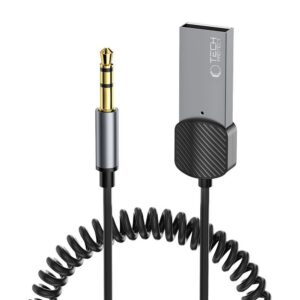 Bluetooth garso adapteris Tech-Protect Ultraboost AU01 AUX 5.0, pilkas