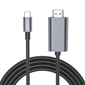 Kabelis Tech-Protect Ultraboost USB-C į HDMI 4K 60Hz 200cm Juodas