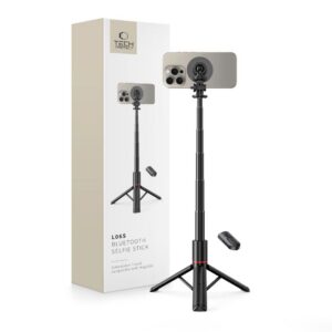 Selfie lazda Tech-Protect L06S MagSafe Bluetooth Tripod, juoda