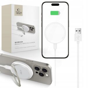Belaidis kroviklis Tech-Protect Qi15W-A33 Magnetic MagSafe, baltas