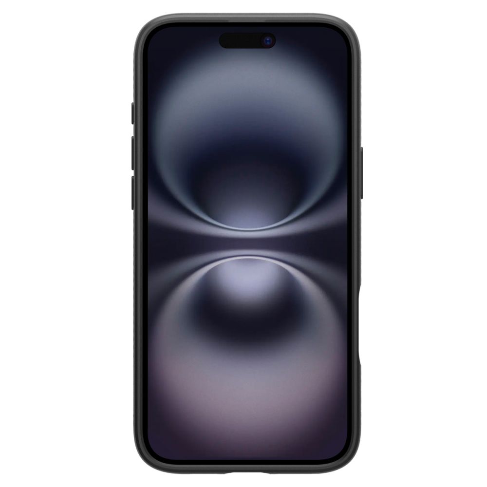 Dėklas Spigen Liquid Air iPhone 16, matinis juodas - Image 3