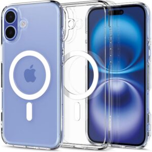 Dėklas Spigen Ultra Hybrid MagSafe iPhone 16, baltas
