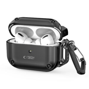 Dėklas Tech-Protect Rough Hook AirPods Pro 1 / 2, juodas