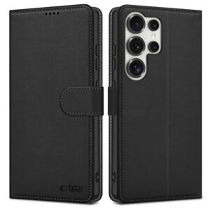 Dėklas Tech-Protect Wallet Samsung Galaxy S25 Ultra, juodas