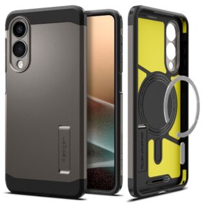 Dėklas Spigen Tough Armor MagSafe Galaxy S25 Edge, tamsiai pilkas