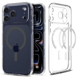 Dėklas Spigen Ultra Hybrid Mag iPhone 17 Pro, skaidrus/grafitinis