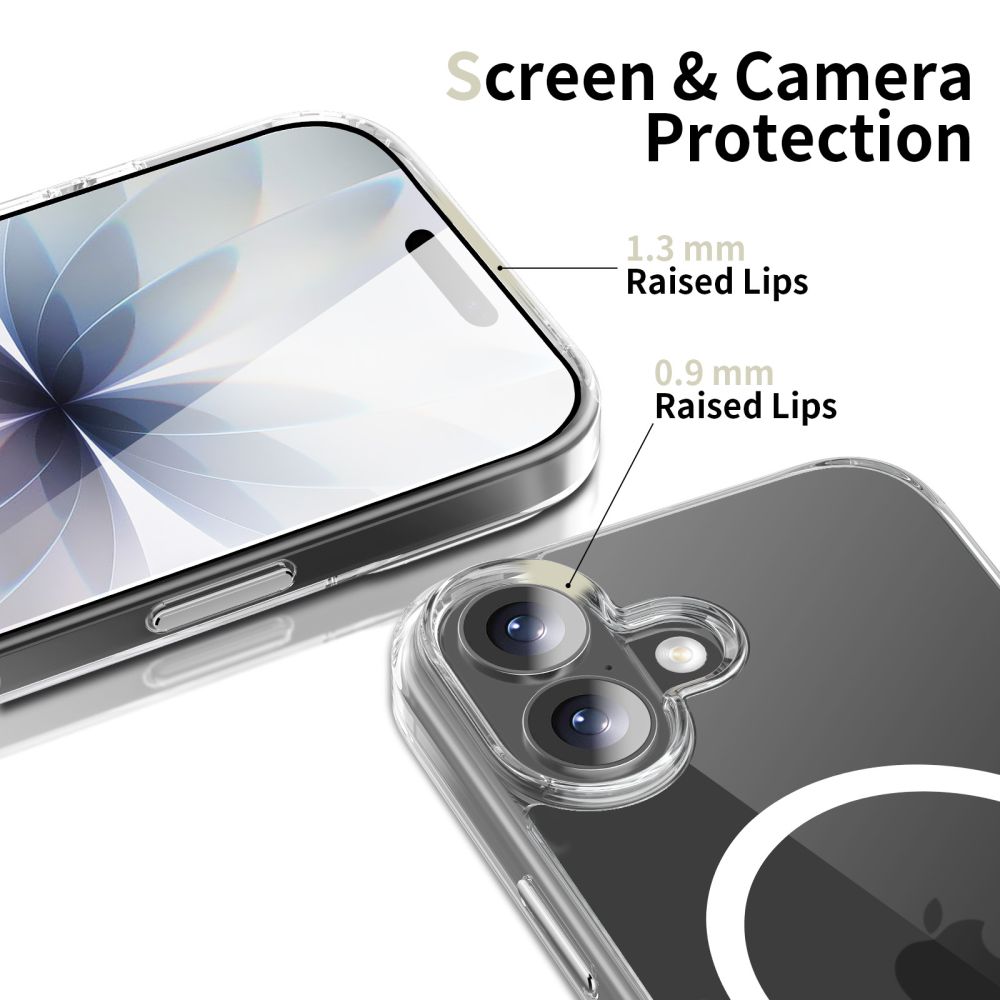 Dėklas Tech-Protect FlexAir Hybrid CC MagSafe iPhone 17, skaidrus - Image 4