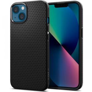 Dėklas Spigen Liquid Air iPhone 13 Mini, matinis juodas