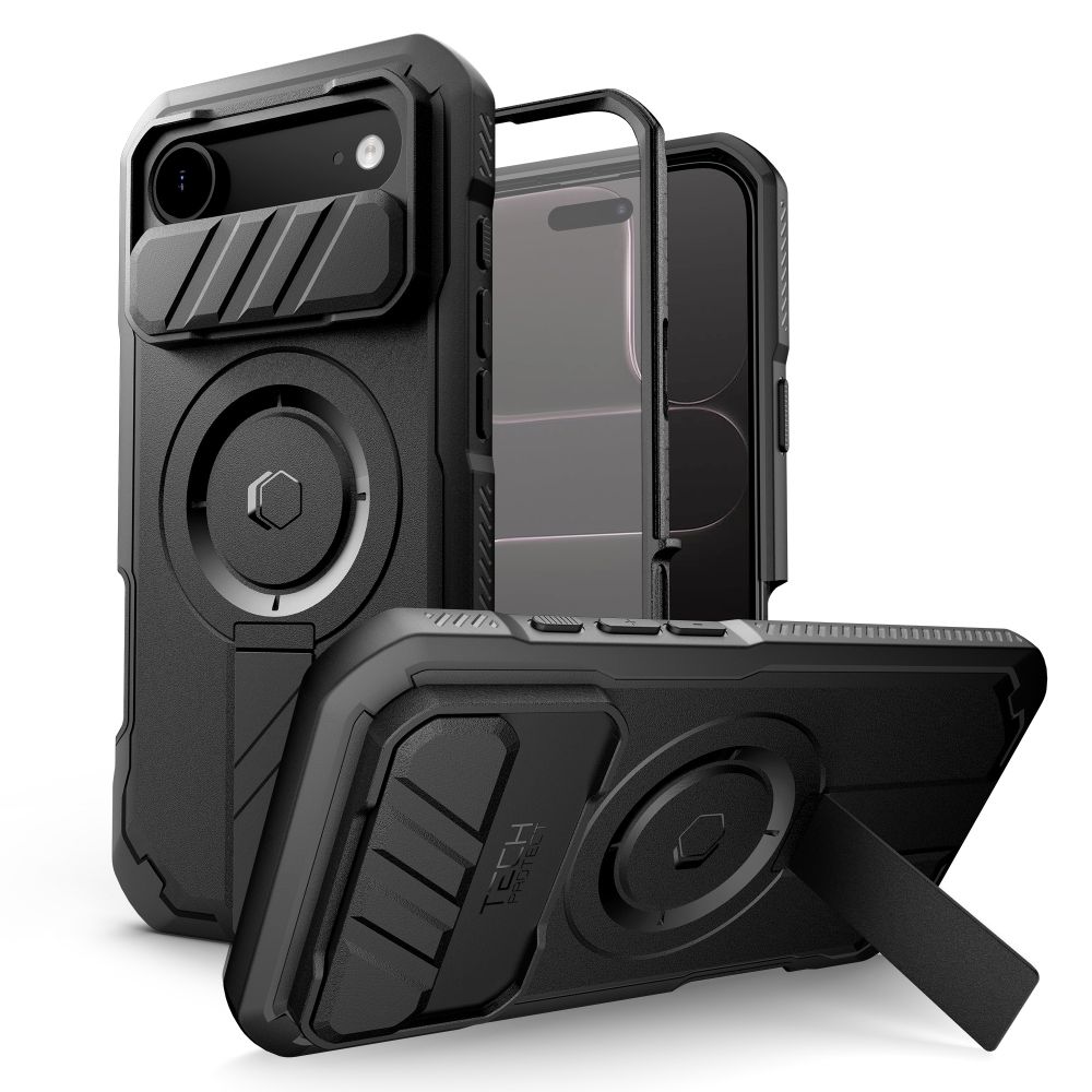 Dėklas Tech-Protect Kevlar Magsafe iPhone Air, juodas