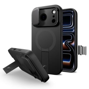 Dėklas Tech-Protect Kevlar Aura MagSafe iPhone 17 Pro Max, juodas