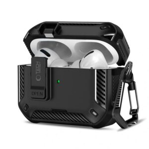 Dėklas Tech-Protect Carbonox MagSafe Apple AirPods Pro 3, juodas