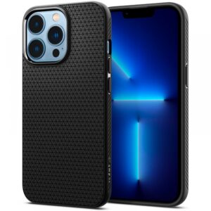 Dėklas Spigen Liquid Air iPhone 13 Pro, matinis juodas