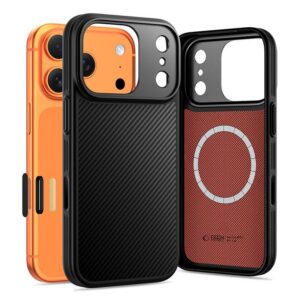 Dėklas Tech-Protect Kevlar Aramid MagSafe iPhone 17 Pro Max, juodas