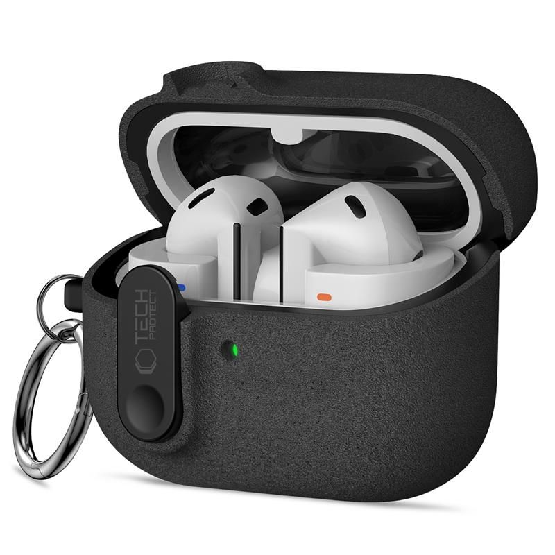 Dėklas Tech-Protect Slim Hook Samsung Galaxy Buds 3 / 3 FE / 3 Pro, juodas