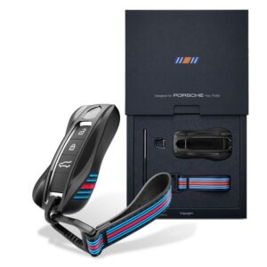 Dėklas automobilio raktui Porsche, Spigen PK100, juodas