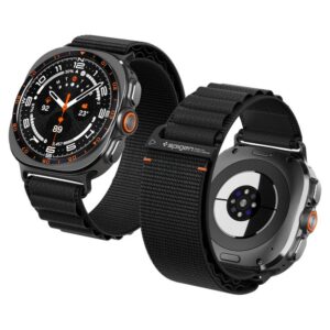 Dirželis Spigen WBF1 Samsung Galaxy Watch Ultra 1 / 2 (47 mm), juodas