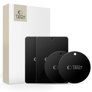 Magnetinės plokštelės Tech-Protect MetalPlate, 4 vnt., juodos
