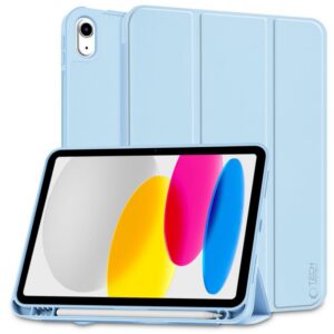 Dėklas Tech-Protect SmartCase Pen iPad 10.9 / 11 col. Šviesiai mėlynas