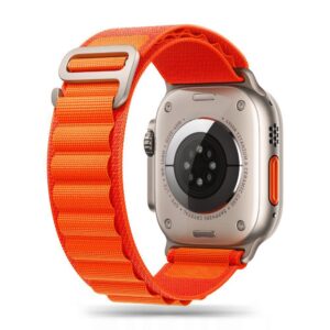 Dirželis Tech-Protect Nylon Pro Apple Watch 8 / 9 / 10 / 11 / SE / Ultra (44 / 45 / 46 / 49 mm), oranzine