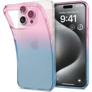 Dėklas Spigen Liquid Crystal iPhone 15 Pro, rausvas gradientas
