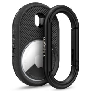 Dėklas Spigen Vault Apple AirTag 1/2, matinis juodas