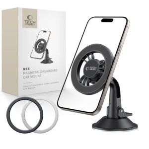 Automobilinis laikiklis ant prietaisų skydelio Tech-Protect N56, juodas
