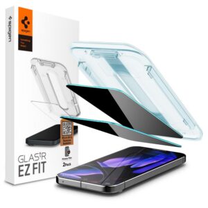 Apsauginis stiklas Spigen Glas.tR EZ Fit Privacy Google Pixel 9 / 9 Pro / 10 / 10 Pro, 2 vnt.