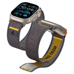 Dirželis Spigen Athlex Air Apple Watch 8 / 9 / 10 / 11 / SE / Ultra (44 / 45 / 46 / 49 mm), pilkas