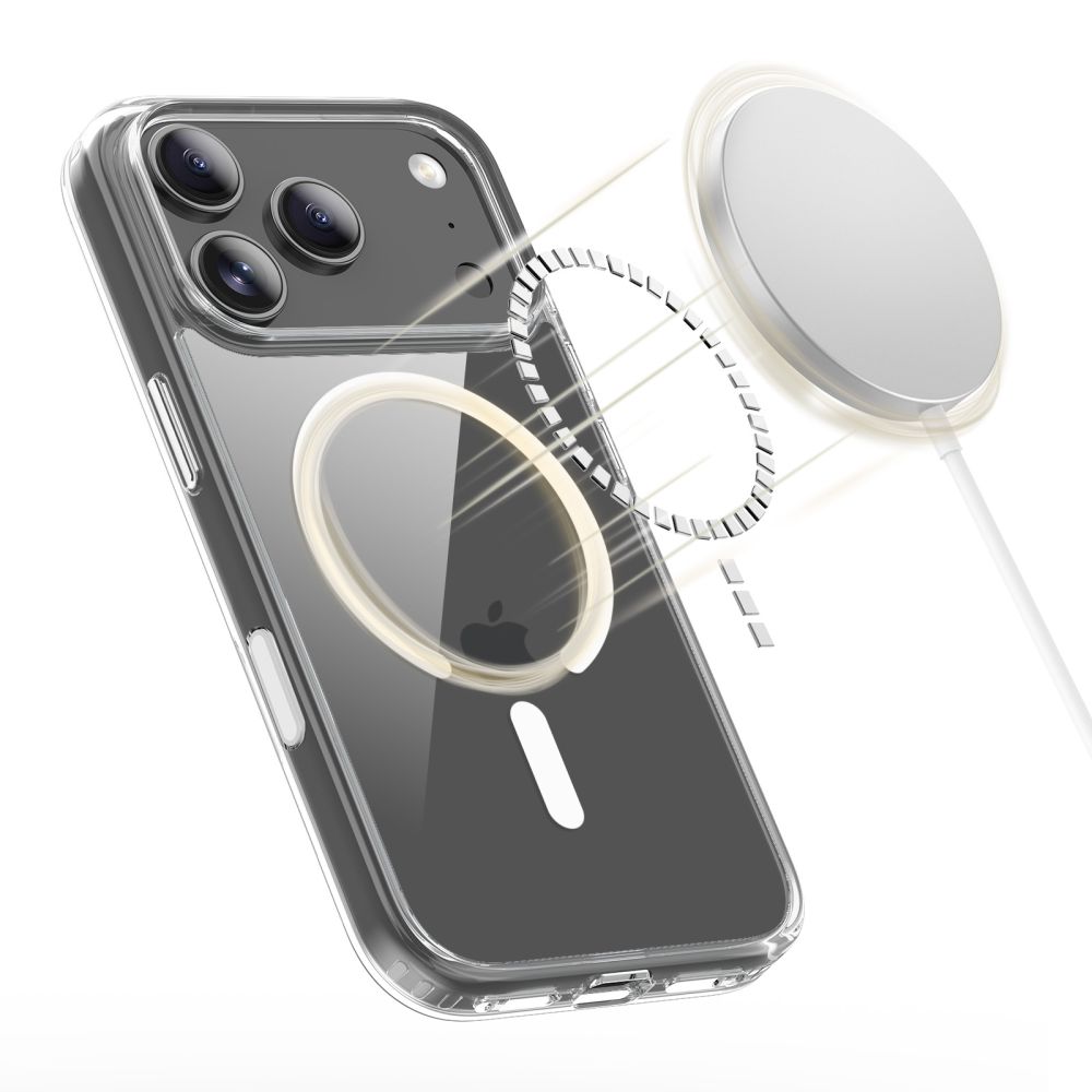 Dėklas Tech-Protect Flexair Hybrid CC MagSafe iPhone 17 Pro Max, skaidrus - Image 4