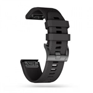 Dirželis Tech-Protect Smooth Garmin Fenix 5 / 6 / 6 Pro / 7 Black