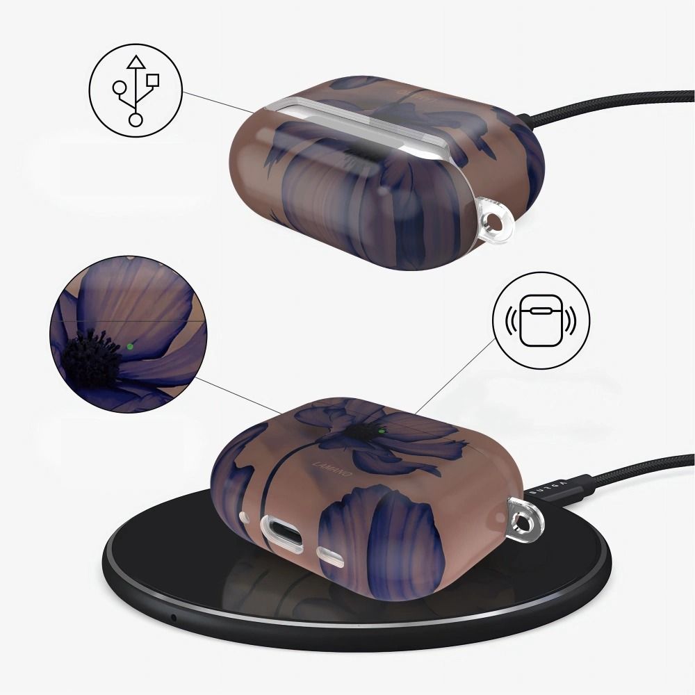 Dėklas Tech-Protect Lamano Apple AirPods Pro 1 / 2, tamsiai mėlynas - Image 5