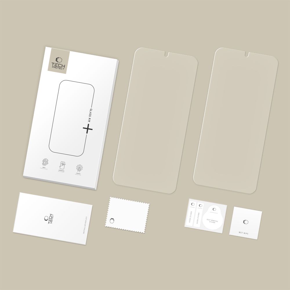Apsauginis stiklas Tech-Protect Glass Fit+ Samsung Galaxy S26+, 2 vnt., skaidrus - Image 7