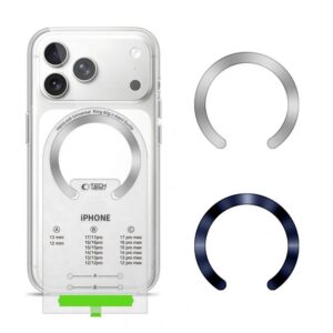 Magnetinis žiedas Tech-Protect MMP-210 MagSafe, 2 vnt., tamsiai mėlynas ir sidabrinis