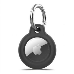 Dėklas Tech-Protect Rough Apple AirTag 1 / 2, juodas