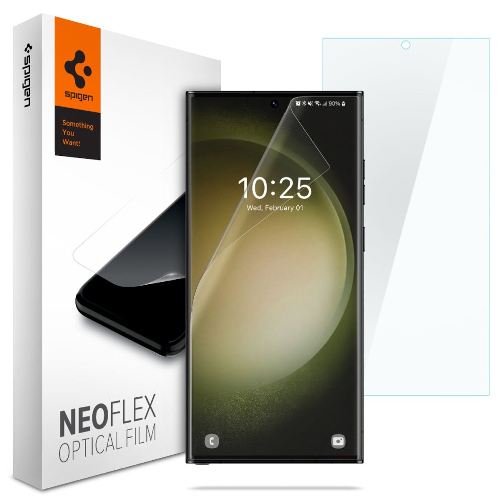 Apsauginė plėvelė Spigen Neo Flex Galaxy S23 Ultra, 2 vnt., skaidri