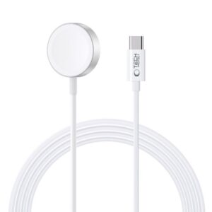 Belaidis įkroviklis Tech-Protect UltraBoost Apple Watch, USB-C, 120 cm, baltas