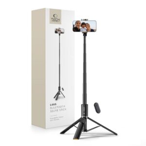Selfie lazda Tech-Protect L08S Bluetooth su trikoju, juoda
