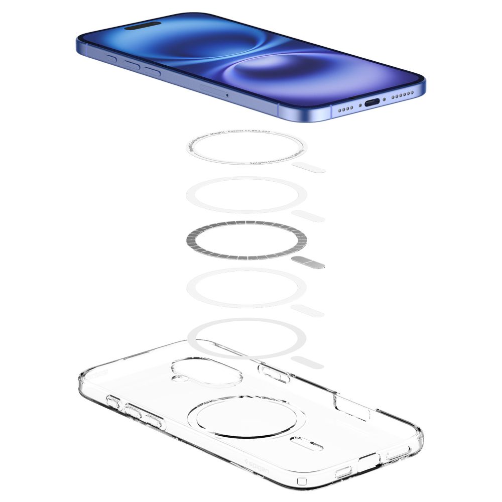Dėklas Spigen Liquid Crystal Mag MagSafe iPhone 16, skaidrus - Image 6