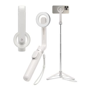Selfie lazda Spigen S571W MagSafe Bluetooth su trikoju, smėlio spalvos