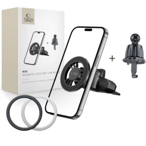 Automobilinis laikiklis į CD lizdą ir ventiliacijos groteles Tech-Protect N56, juodas