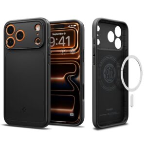 Dėklas Spigen Thin Fit Mag MagSafe iPhone 17 Pro Max, juodas