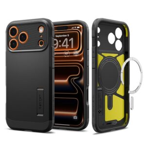 Dėklas Spigen Tough Armor "T" Mag MagSafe iPhone 17 Pro, juodas