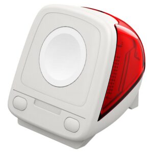 Įkrovimo stovas Apple Watch Spigen Classic C1, rubino spalvos