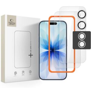 Apsauginis stiklas Tech-Protect Easy Set+ 3 vnt. iPhone 17, skaidrus