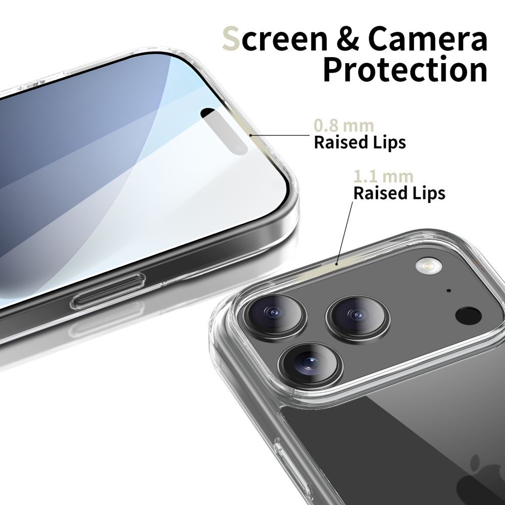 Dėklas Tech-Protect Flexair Hybrid iPhone 17 Pro Max, skaidrus - Image 3