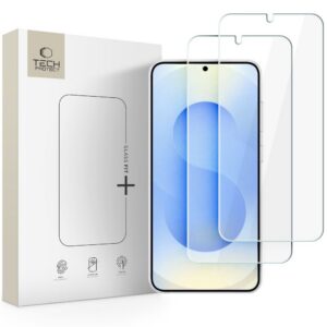 Apsauginis stiklas Tech-Protect Glass Fit+ Samsung Galaxy S26+, 2 vnt., skaidrus