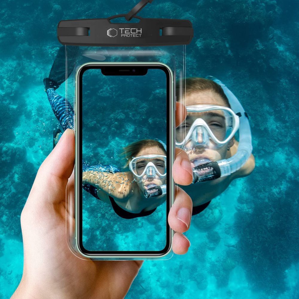 Dėklas Tech-Protect UWC7 Universal Waterproof Case 6.9 col. Rožinis - Image 5