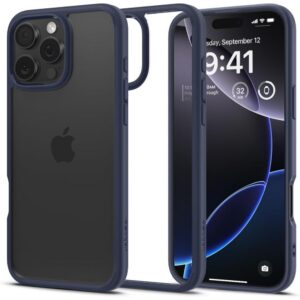 Dėklas Spigen Ultra Hybrid iPhone 16 Pro Max, tamsiai mėlynas