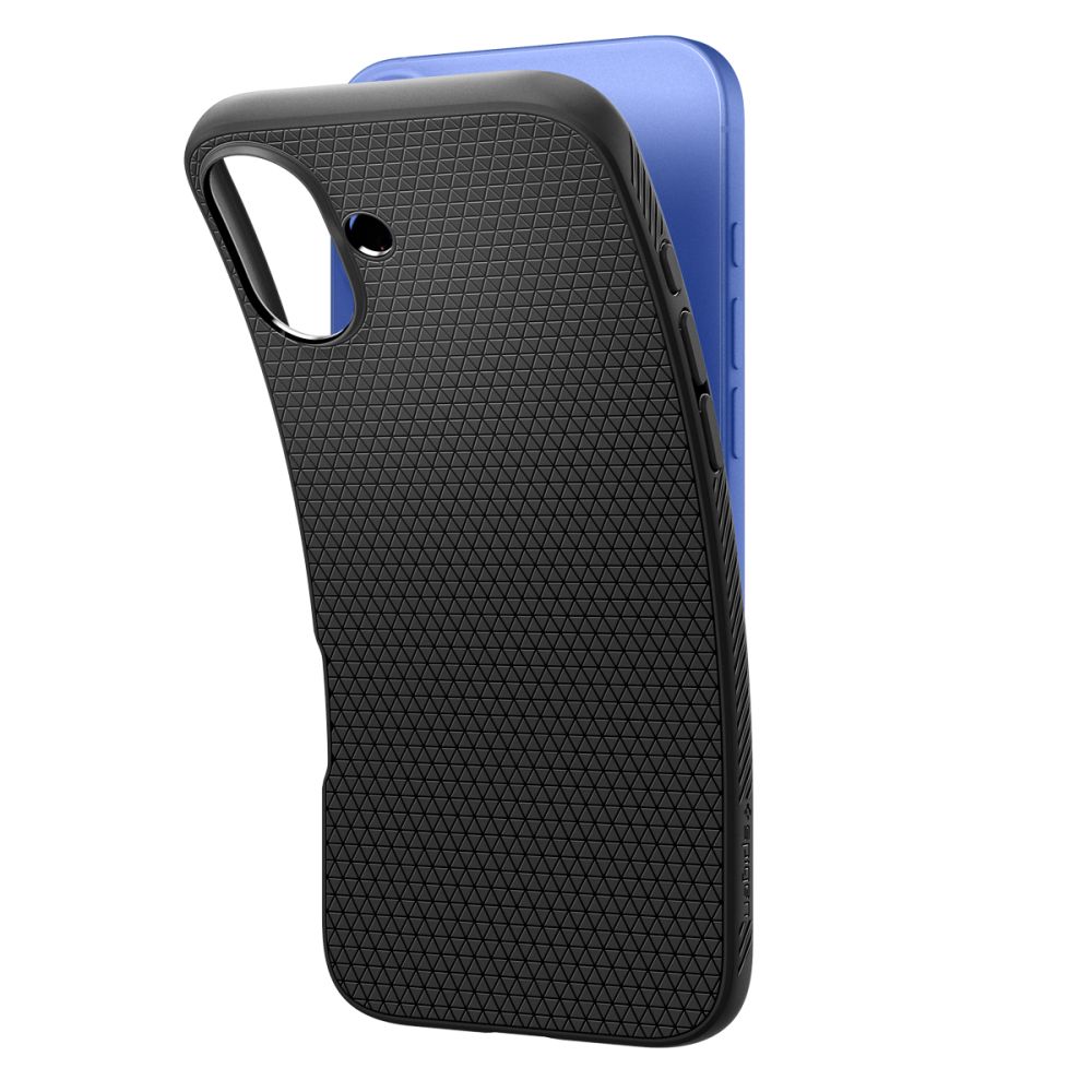 Dėklas Spigen Liquid Air iPhone 16, matinis juodas - Image 6