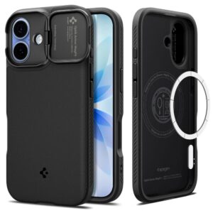 Dėklas Spigen Optik Armor Mag MagSafe iPhone 17, juodas